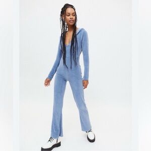 Iets Frans Velour Hooded Jumpsuit S